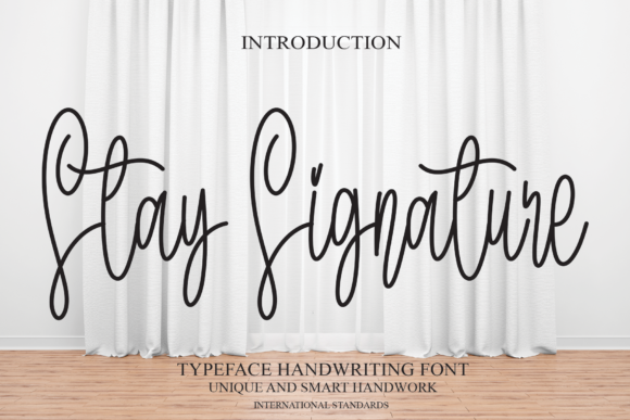 Stay Signature Font Poster 1