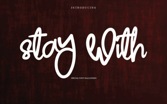 Stay with Font Poster 1