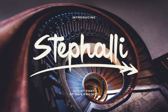 Stephalli Script Font Poster 1