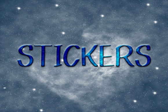 Stickers Font Poster 1