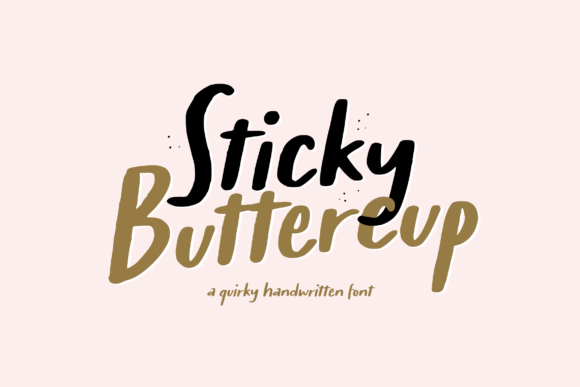 Sticky Buttercup Font Poster 1