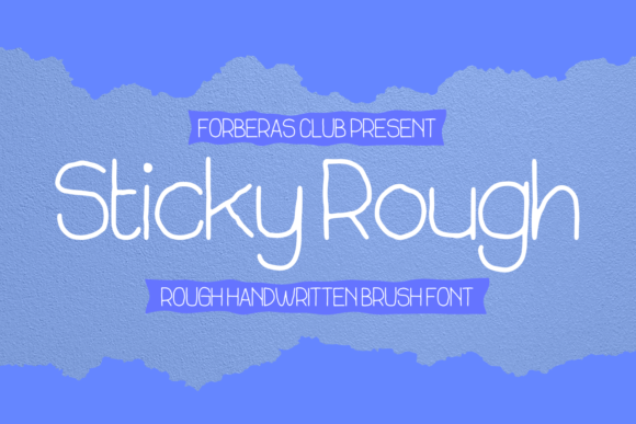Sticky Rough Font Poster 1