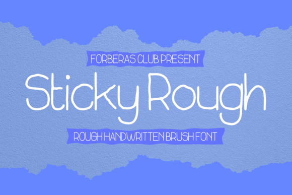 Sticky Rough Font