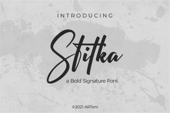 Stitka Font Poster 1