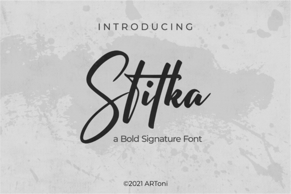 Stitka Font Stitka Font Poster 1