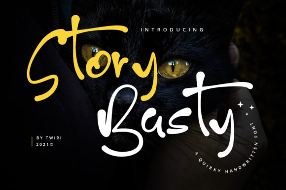 Story Basty Quirky Handwritten Font Poster 1