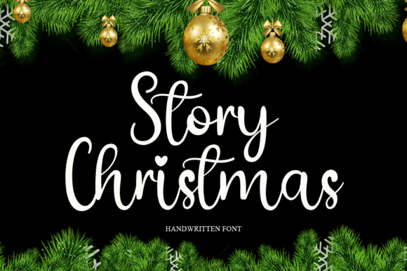 Story Christmas Font Poster 1