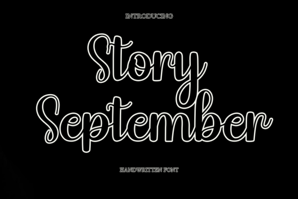 Story September Font Poster 1