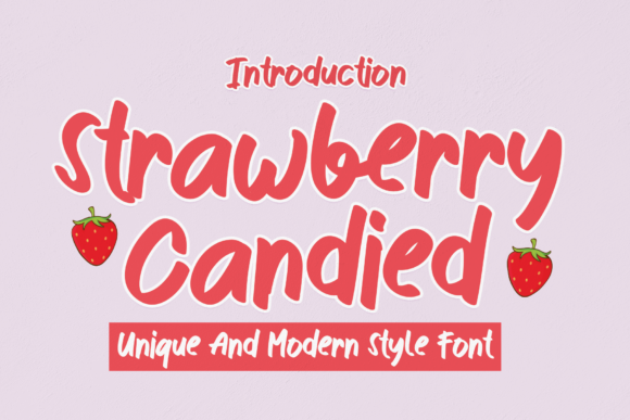Strawberry Candied Font