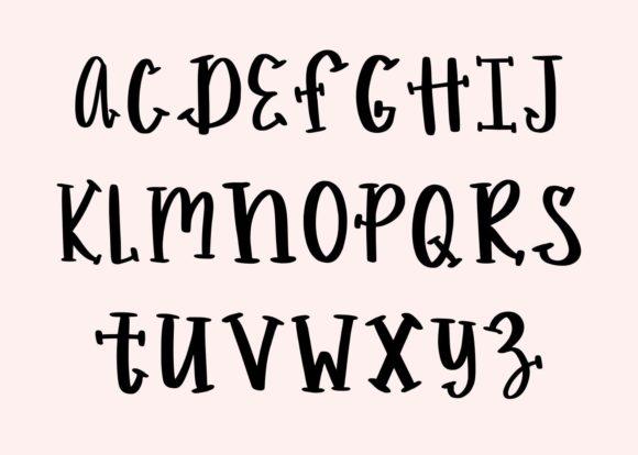 Strawberry Milkshake Font Poster 3