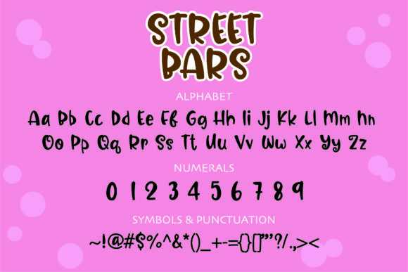 Street Bars Font Poster 2