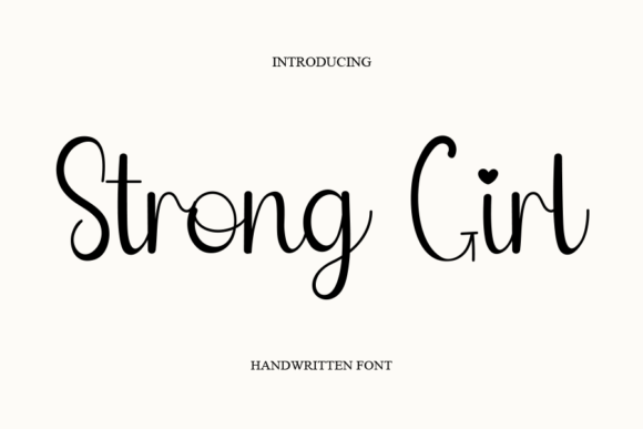 Strong Girl Font Poster 1