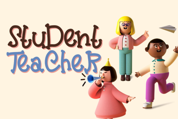 Student and Teacher Font Poster 1