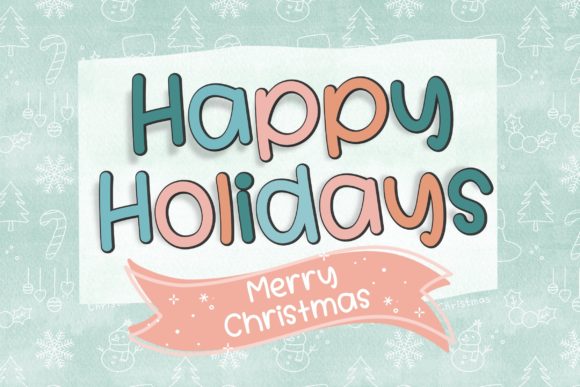 Student Christmas Font Poster 8
