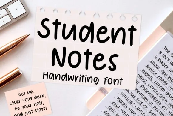 Student Notes Font Student Notes Font Poster 1
