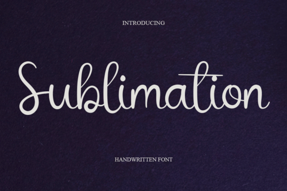 Sublimation Font Poster 1