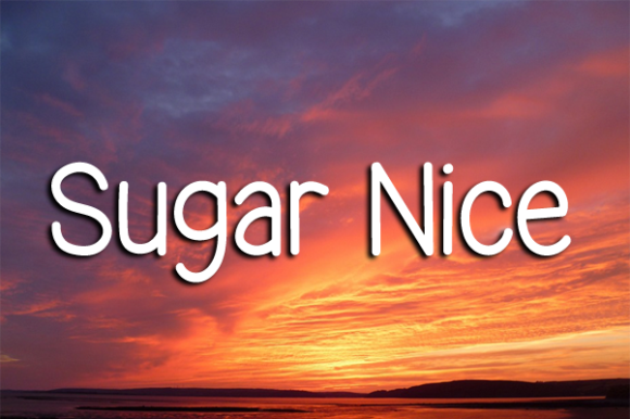 Sugar Nice Font Poster 1