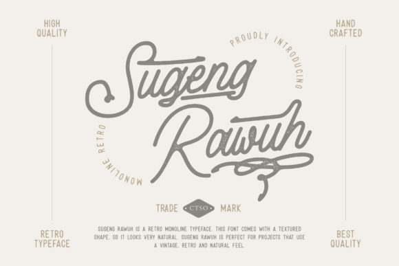 Sugeng Rawuh Font Poster 1