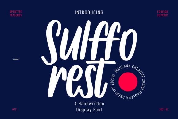 Sulfforest Font Poster 1