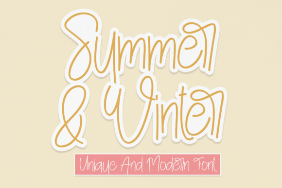 Summer and Winter Font