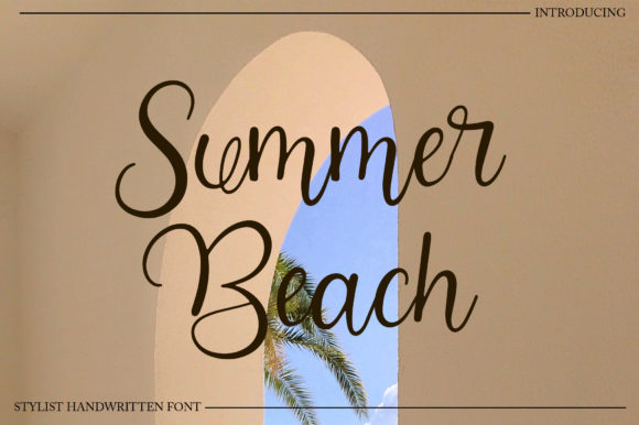 Summer Beach Font Poster 1