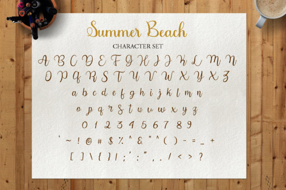 Summer Beach Font Poster 2