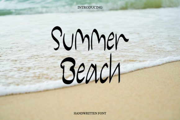 Summer Beach Font Poster 1