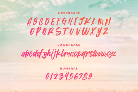 Summer Blaze Font Poster 2