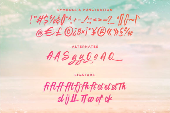 Summer Blaze Font Poster 3
