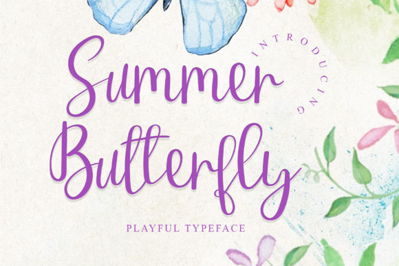 Summer Butterfly Font