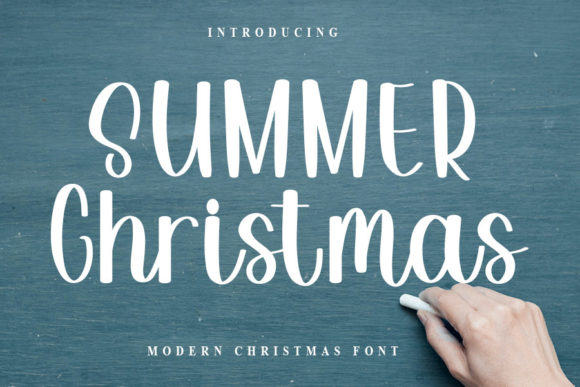 Summer Christmas Font Poster 1