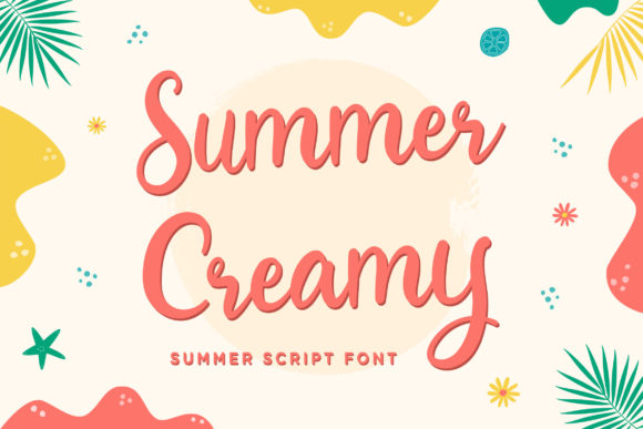 Summer Creamy Font Poster 1
