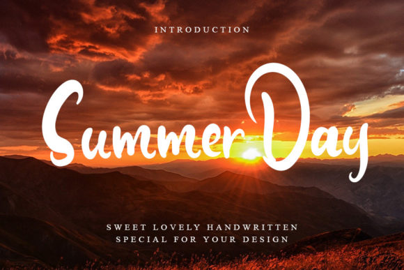 Summer Day Font Poster 1