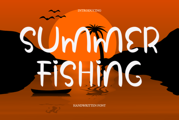Summer Fishing Font Poster 1