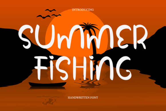 Summer Fishing Font Summer Fishing Font Poster 1