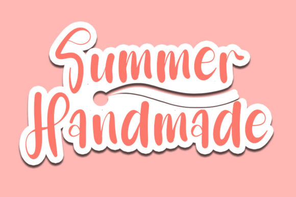 Summer Handmade Font Poster 1