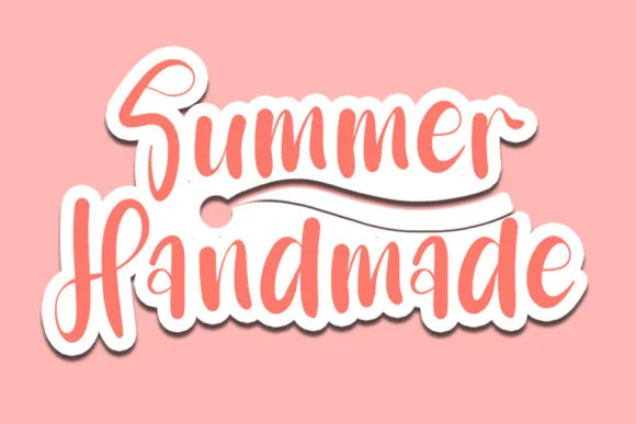 Summer Handmade Font Summer Handmade Font Poster 1
