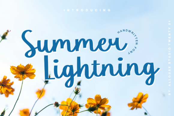 Summer Lightning Font Poster 1