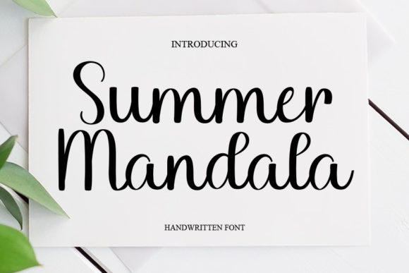 Summer Mandala Font Poster 1