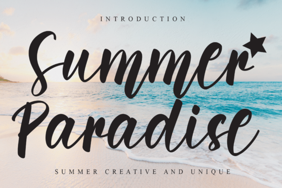 Summer Paradise Font Poster 1