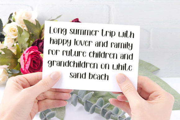 Summer Romantic Font Poster 3