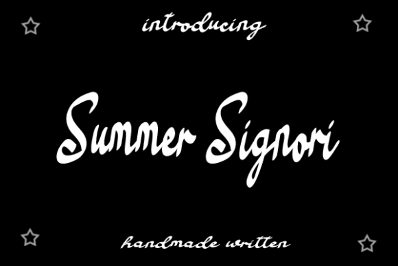 Summer Signori Font Poster 1