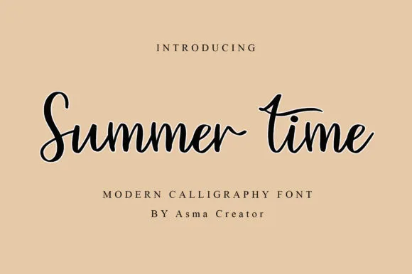 Summer Time Font Summer Time Font Poster 1