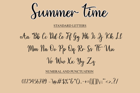 Summer Time Font Poster 4