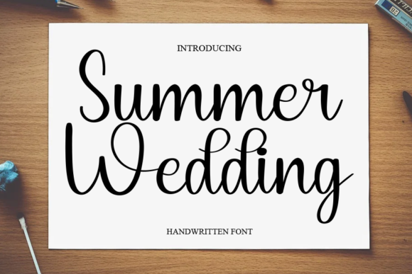 Summer Wedding Font Poster 1