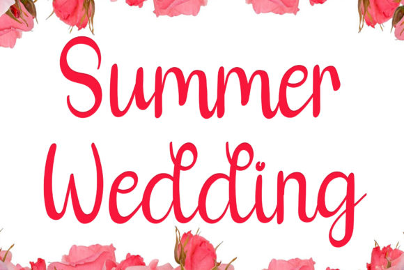 Summer Wedding Font Poster 1