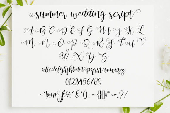 Summer Wedding Font Poster 10