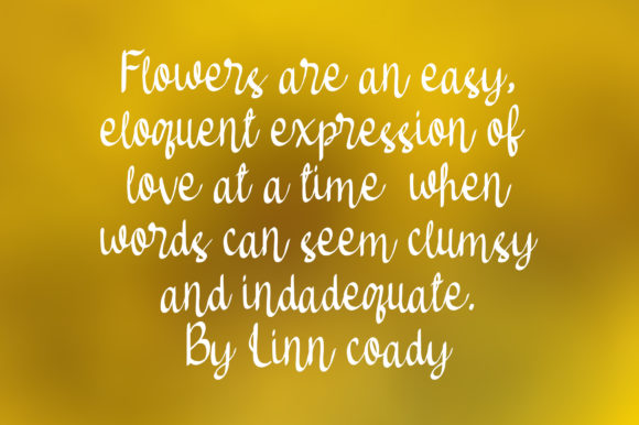 Sun Flowers Font Poster 3