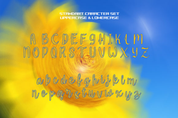 Sun Flowers Font Poster 4