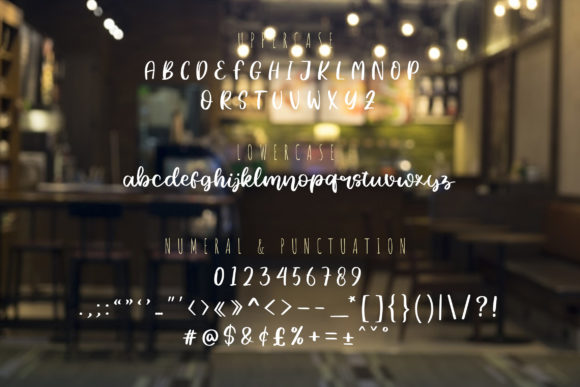 Sundae Coffee Font Poster 2